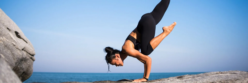 Lady doing Yoga